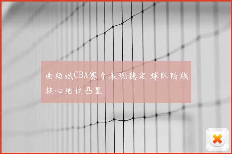 曲绍斌CBA赛季表现稳定 球队防线核心地位凸显