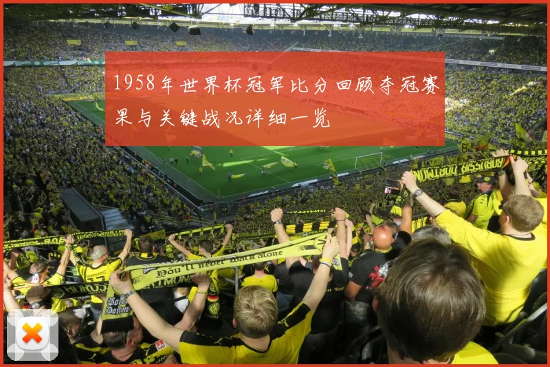 1958年世界杯冠军比分回顾夺冠赛果与关键战况详细一览